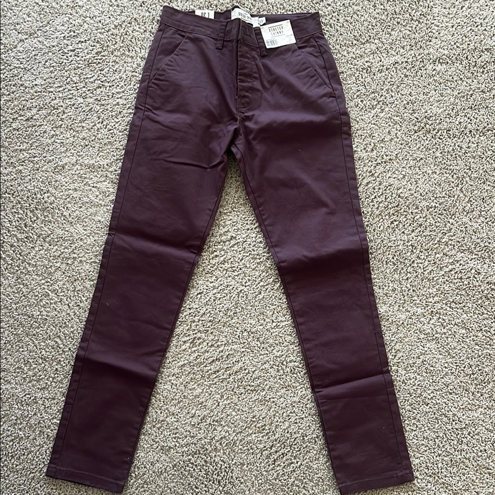 Topman Men's Chinos in Dark Purple